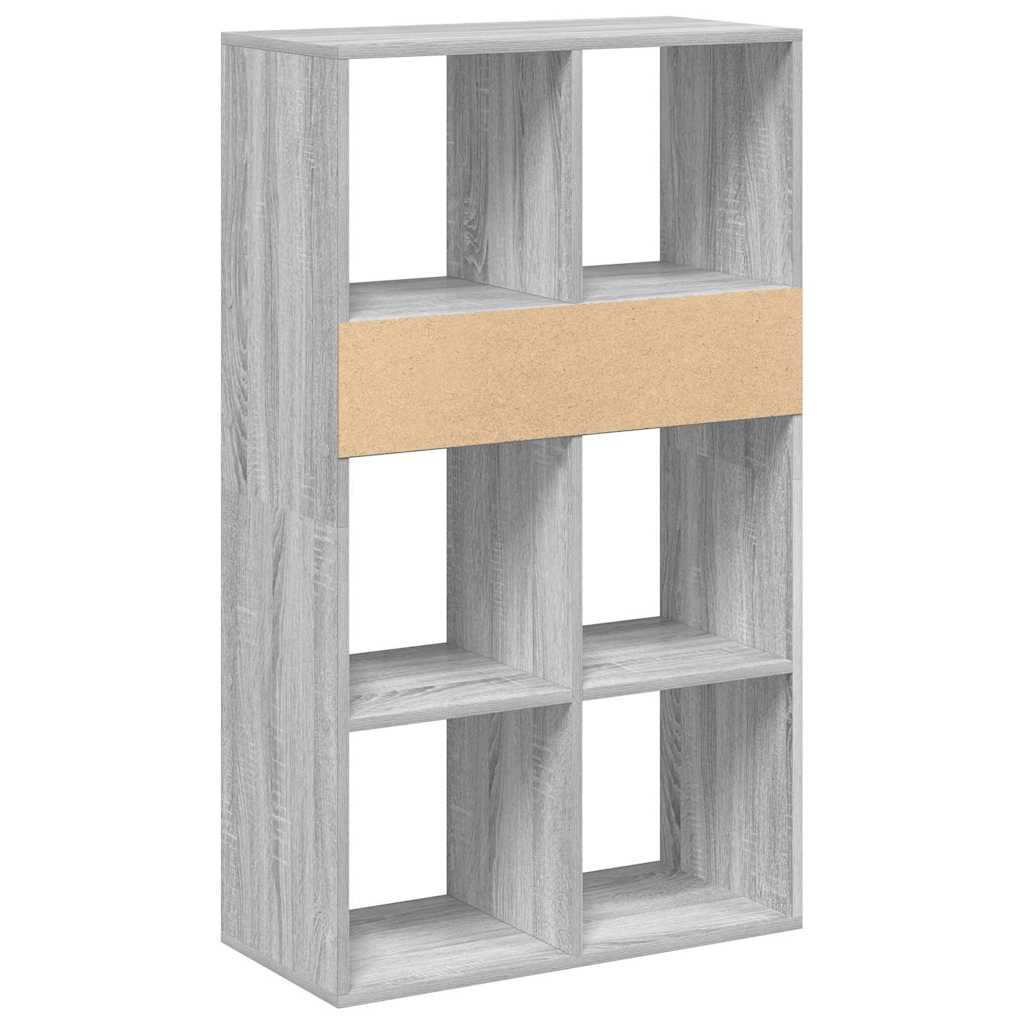 Libreria Grigio Sonoma 66x31x112 cm in Legno Multistrato | homemem39