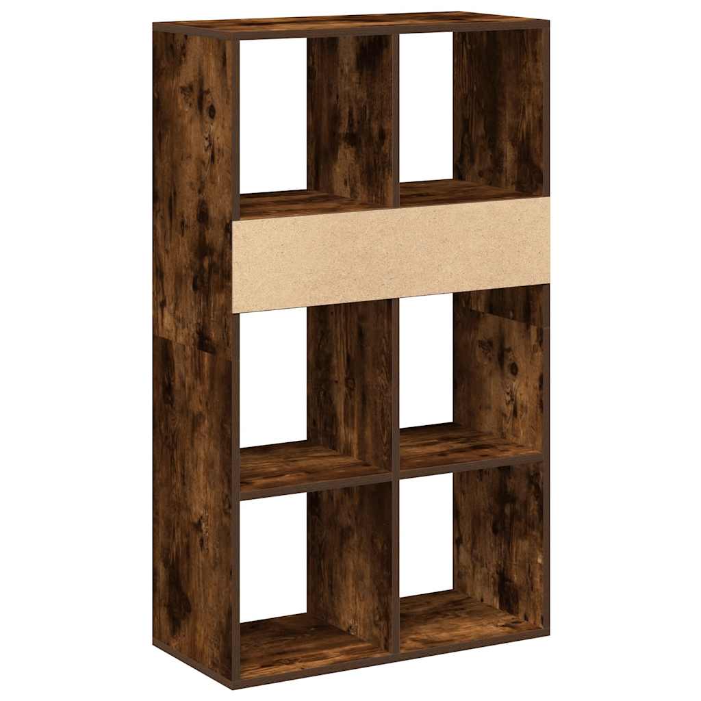 Libreria Rovere Fumo 66x31x112 cm in Legno Multistrato | homemem39