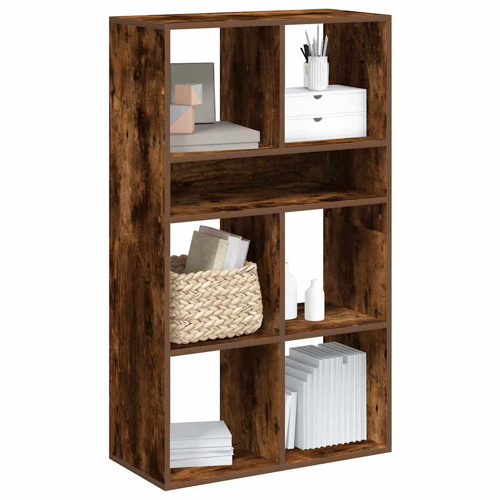 Libreria Rovere Fumo 66x31x112 cm in Legno Multistrato | homemem39