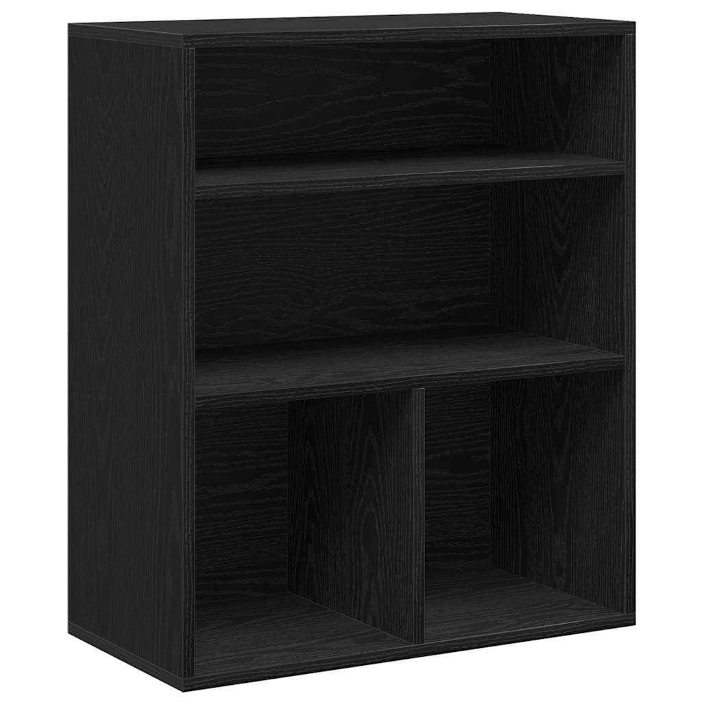 Libreria Nera 60x30x71,5 cm in Legno Multistrato | homemem39
