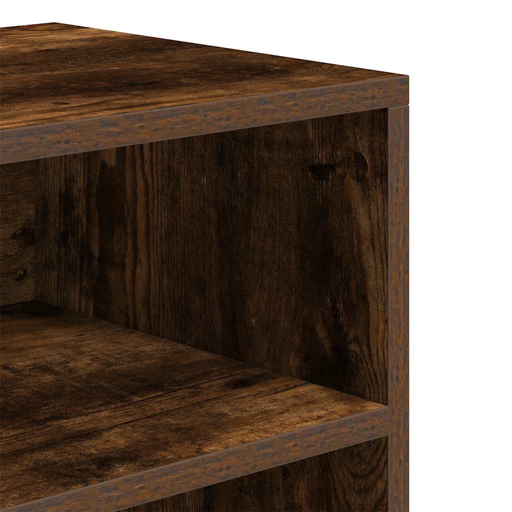 Libreria Rovere Fumo 60x30x71,5 cm in Legno Multistrato | homemem39