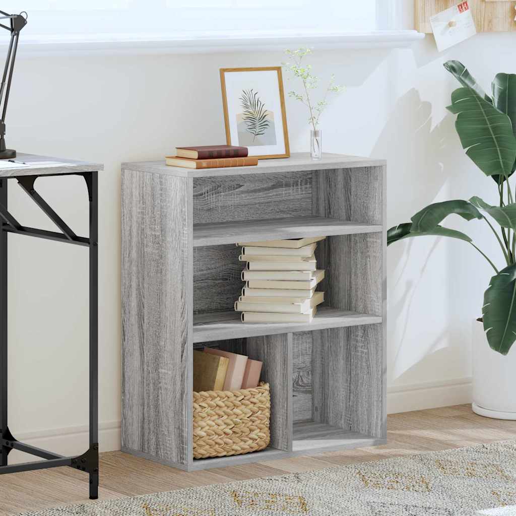 Libreria Grigio Sonoma 60x30x71,5 cm in Legno Multistrato | homemem39