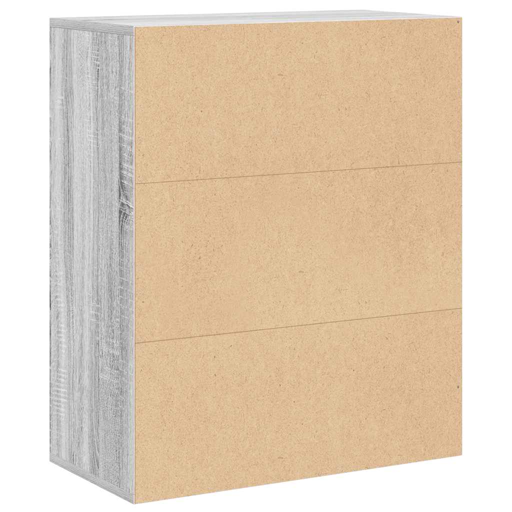Libreria Grigio Sonoma 60x30x71,5 cm in Legno Multistrato | homemem39