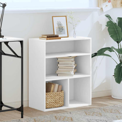 Libreria Bianca 60x30x71,5 cm in Legno Multistrato | homemem39