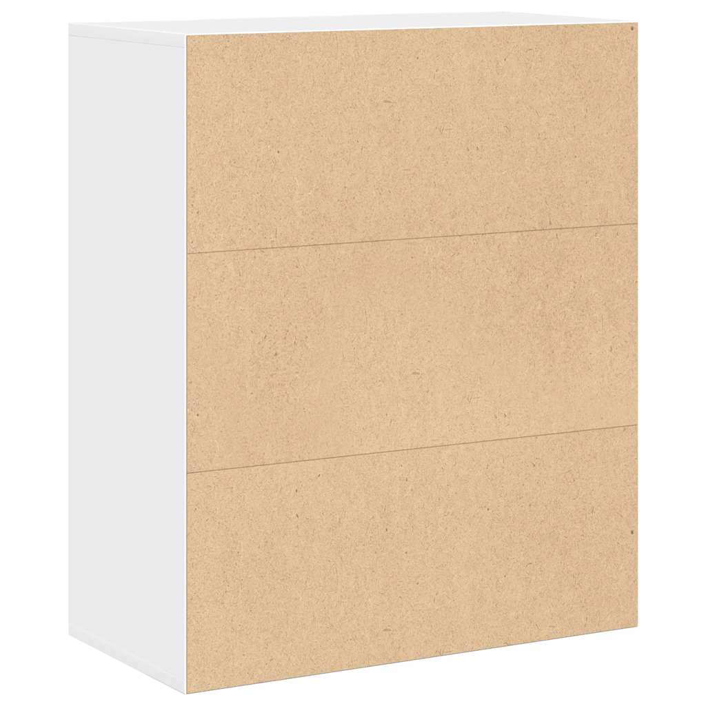 Libreria Bianca 60x30x71,5 cm in Legno Multistrato | homemem39