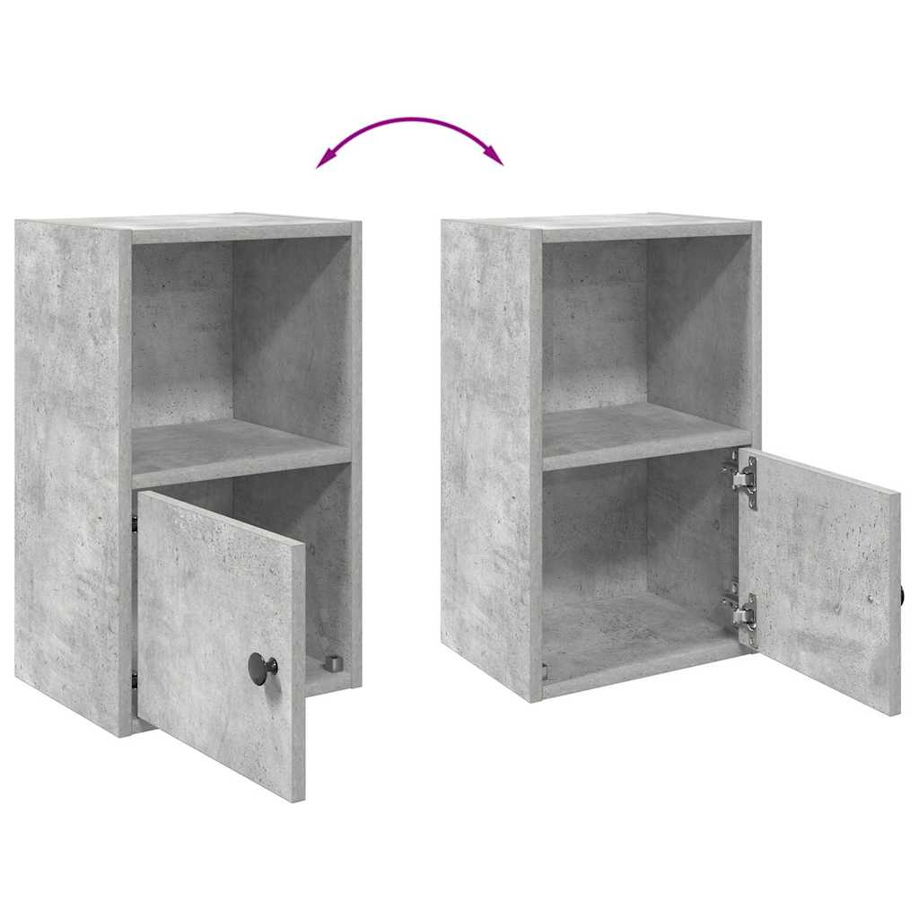 Libreria Grigio Cemento 31x24x52 cm in Legno Multistrato | homemem39
