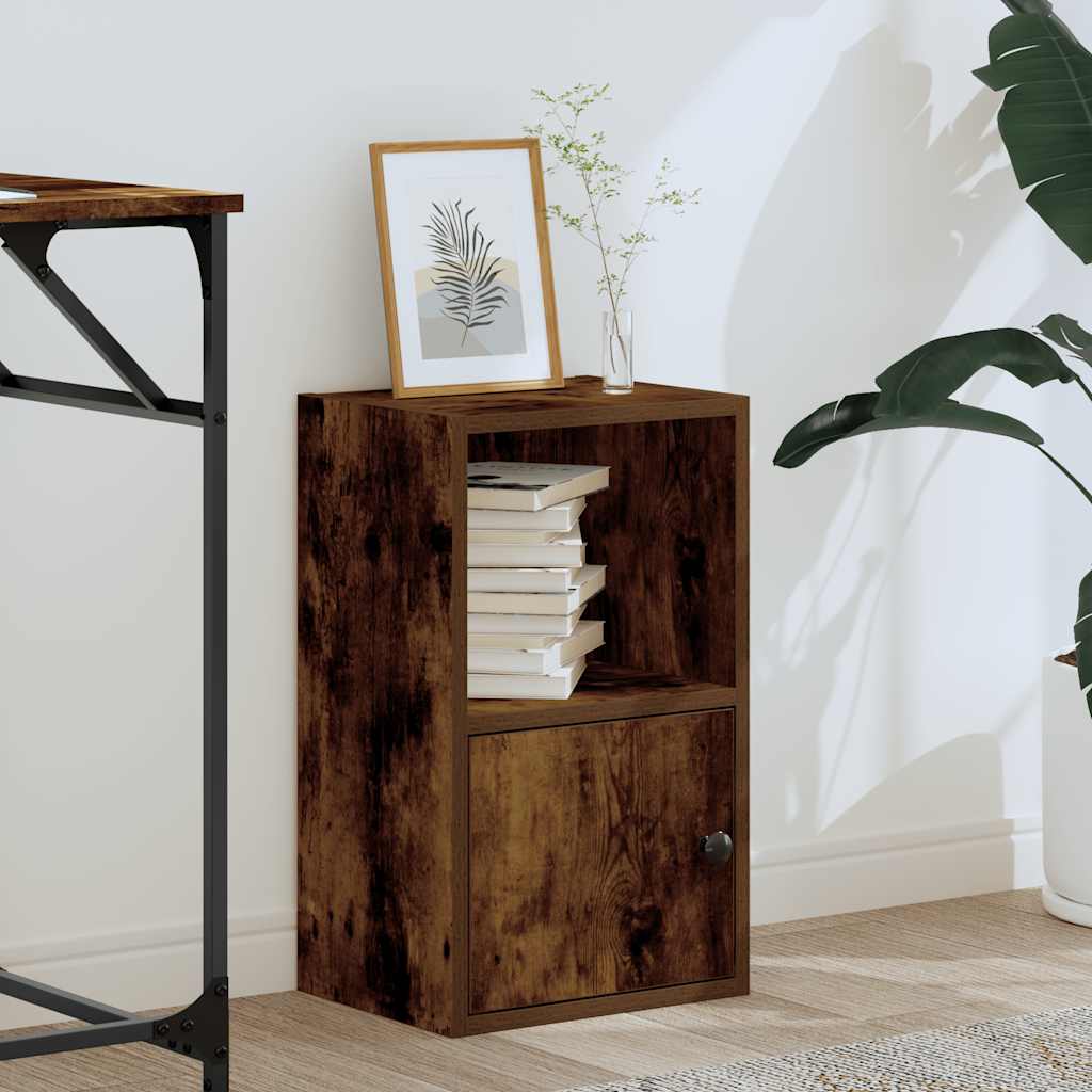 Libreria Rovere Fumo 31x24x52 cm in Legno Multistrato | homemem39
