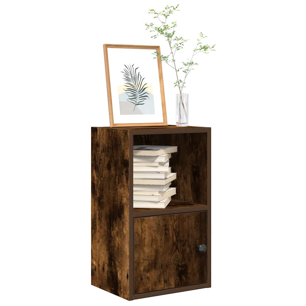 Libreria Rovere Fumo 31x24x52 cm in Legno Multistrato | homemem39