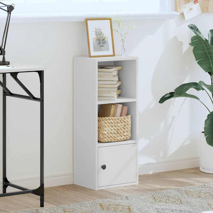 Libreria Bianca 31x24x77 cm in Legno Multistrato | homemem39