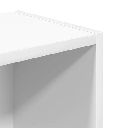Libreria Bianca 31x24x77 cm in Legno Multistrato | homemem39