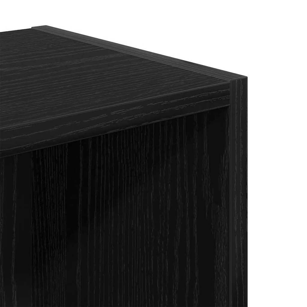 Libreria Rovere Nero 31x24x77 cm in Legno Multistrato | homemem39