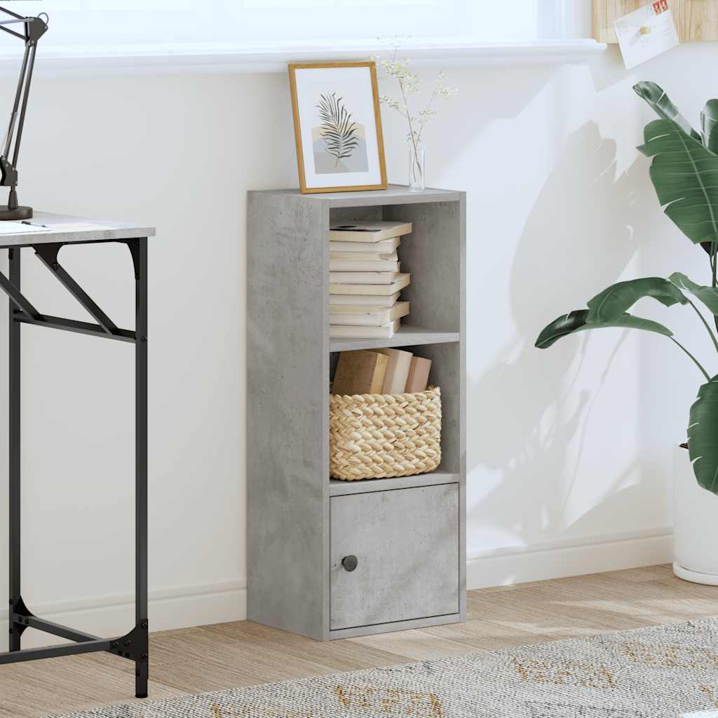 Libreria Grigio Cemento 31x24x77 cm in Legno Multistrato | homemem39