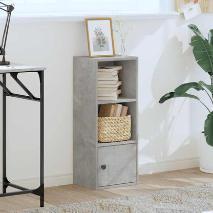 Libreria Grigio Cemento 31x24x77 cm in Legno Multistrato | homemem39