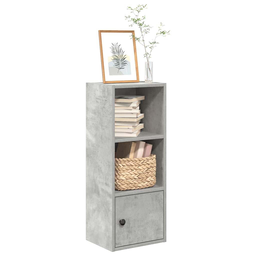 Libreria Grigio Cemento 31x24x77 cm in Legno Multistrato | homemem39