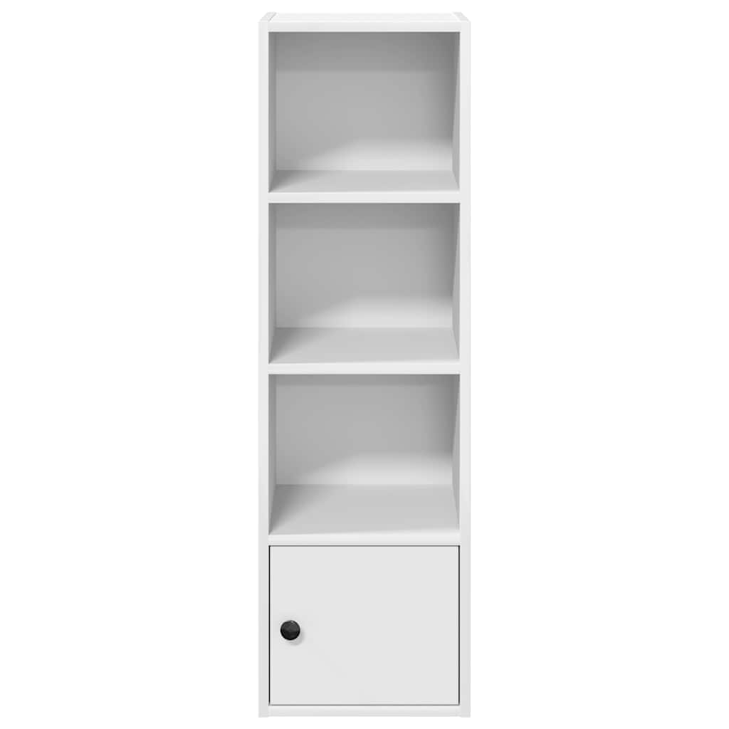 Libreria Bianca 31x24x102 cm in Legno Multistrato | homemem39
