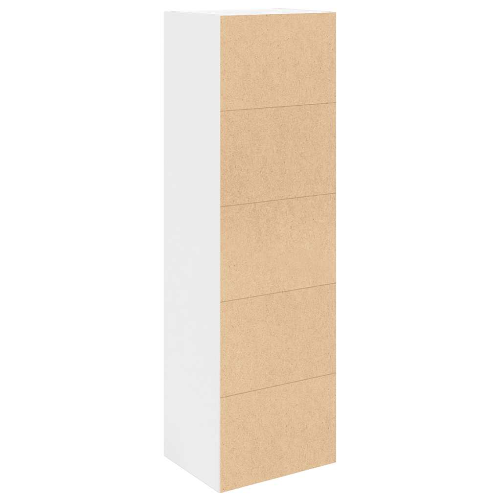 Libreria Bianca 31x24x102 cm in Legno Multistrato | homemem39