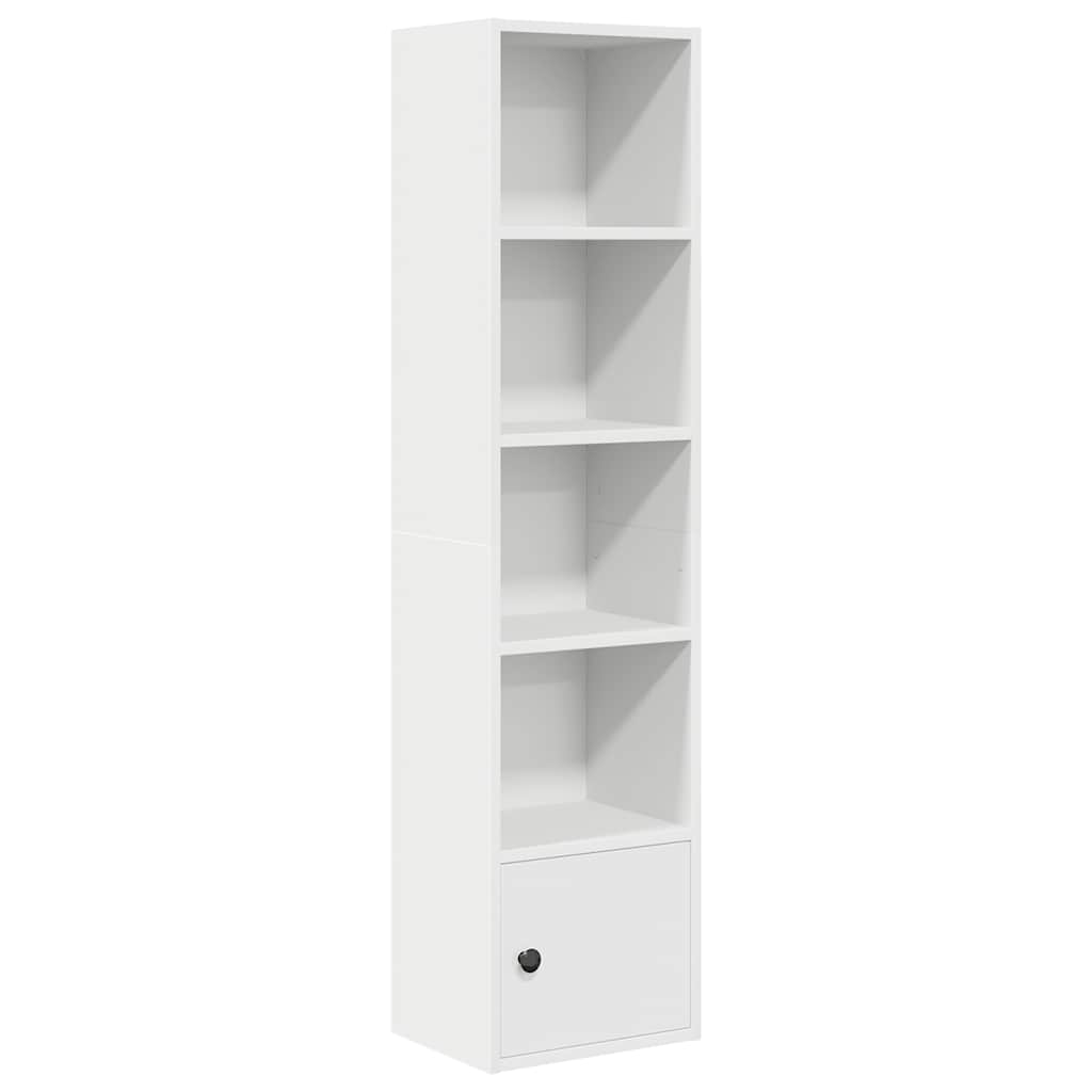 Libreria Bianca 31x24x127 cm in Legno Multistrato | homemem39