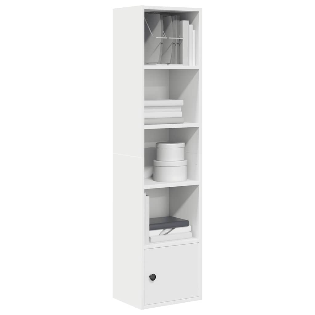Libreria Bianca 31x24x127 cm in Legno Multistrato | homemem39