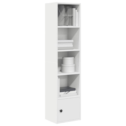 Libreria Bianca 31x24x127 cm in Legno Multistrato | homemem39