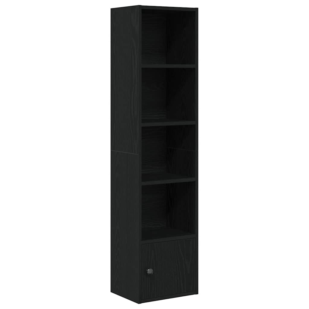 Libreria Rovere Nero 31x24x127 cm in Legno Multistrato | homemem39