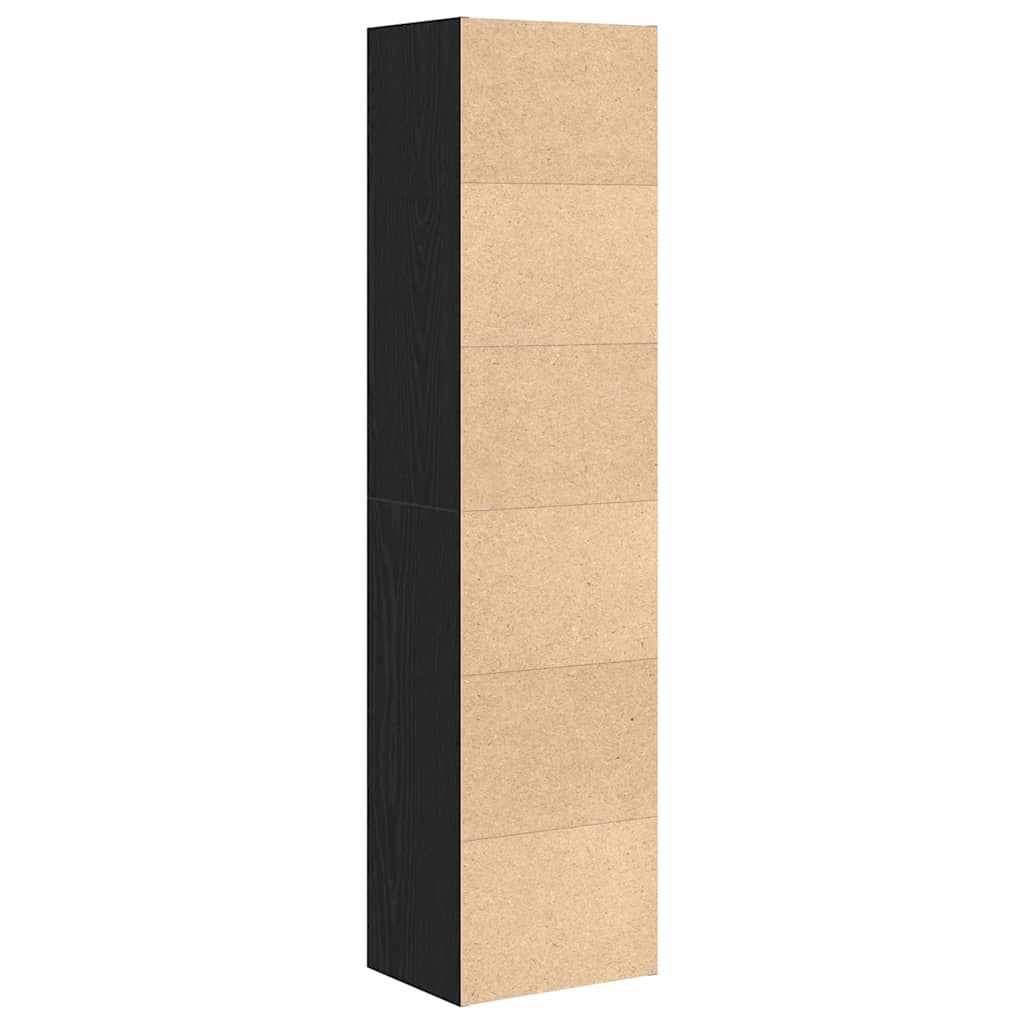 Libreria Rovere Nero 31x24x127 cm in Legno Multistrato | homemem39