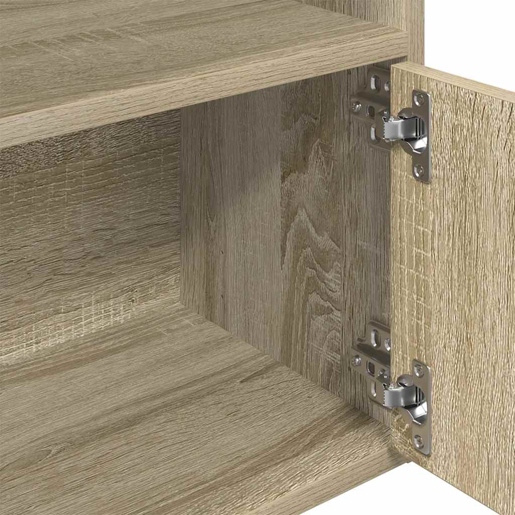Libreria Rovere Sonoma 31x24x127 cm in Legno Multistrato | homemem39