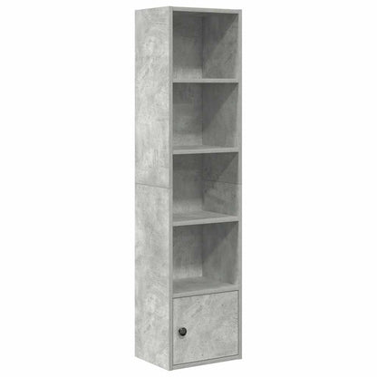 Libreria Grigio Cemento 31x24x127 cm in Legno Multistrato | homemem39