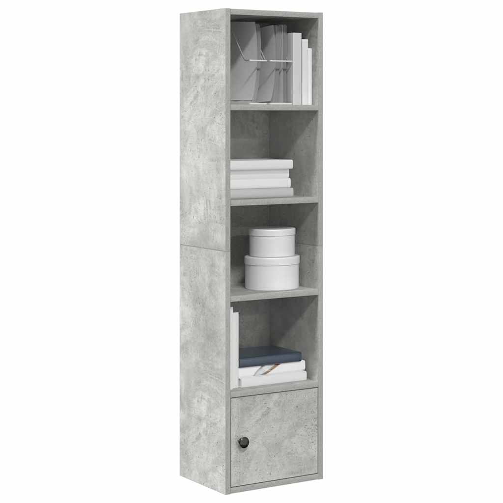 Libreria Grigio Cemento 31x24x127 cm in Legno Multistrato | homemem39