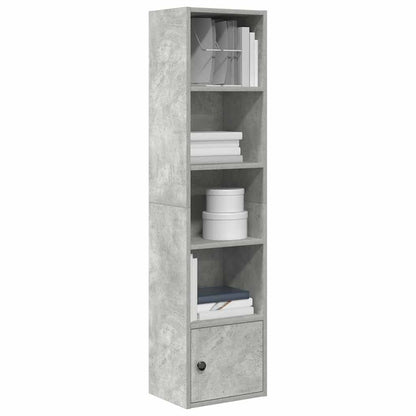Libreria Grigio Cemento 31x24x127 cm in Legno Multistrato | homemem39