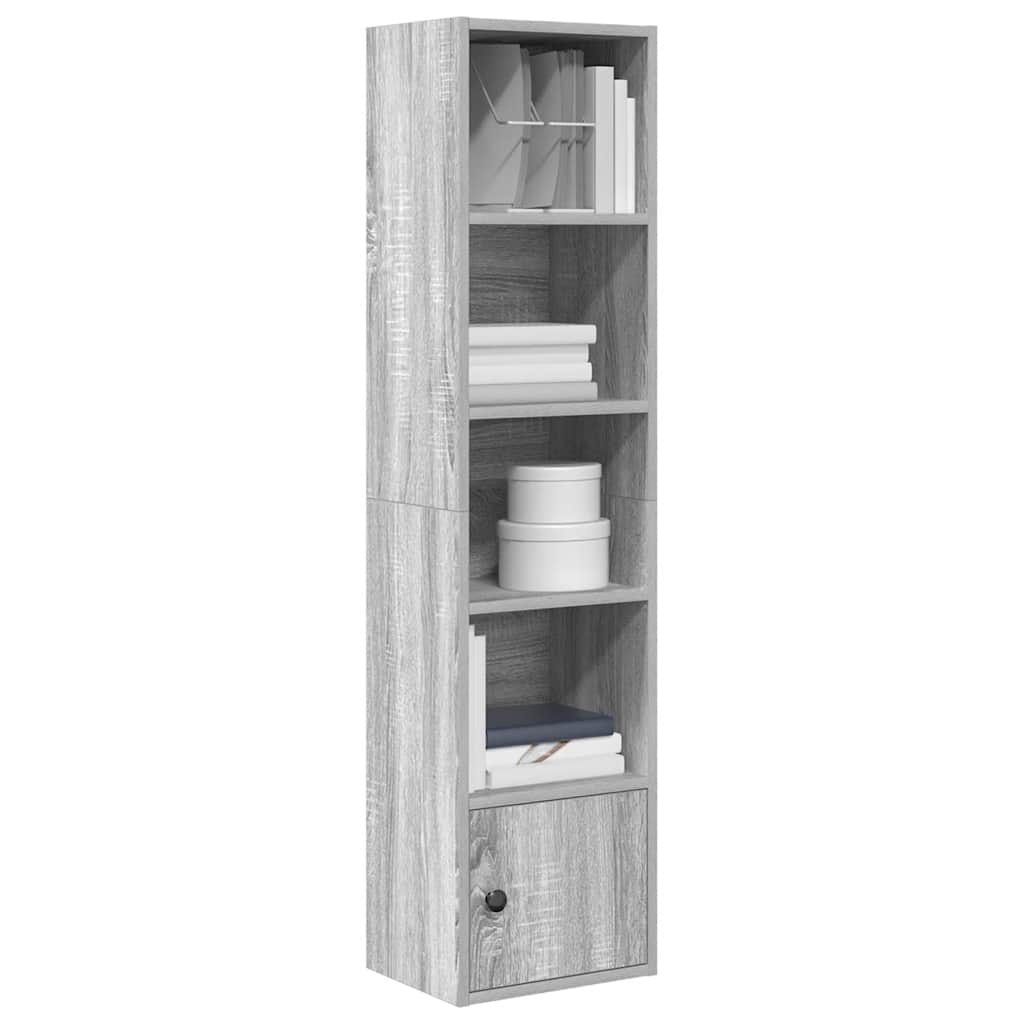 Libreria Grigio Sonoma 31x24x127 cm in Legno Multistrato | homemem39