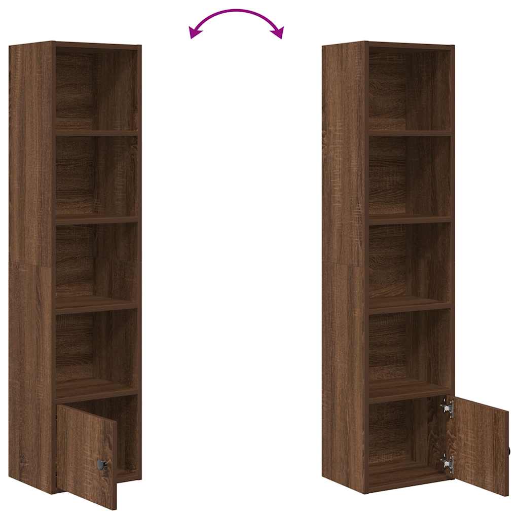 Libreria Rovere Sonoma 31x24x127 cm in Legno Multistrato | homemem39