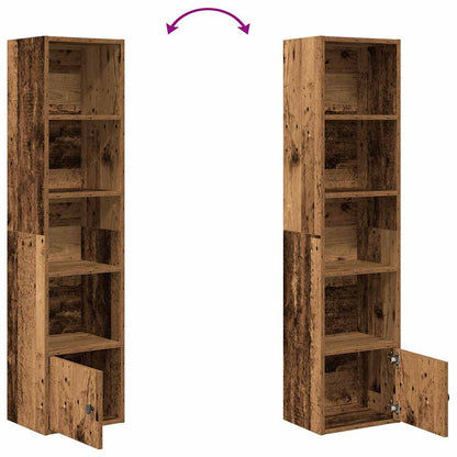Libreria Legno Vecchio 31x24x127 cm in Legno Multistrato | homemem39