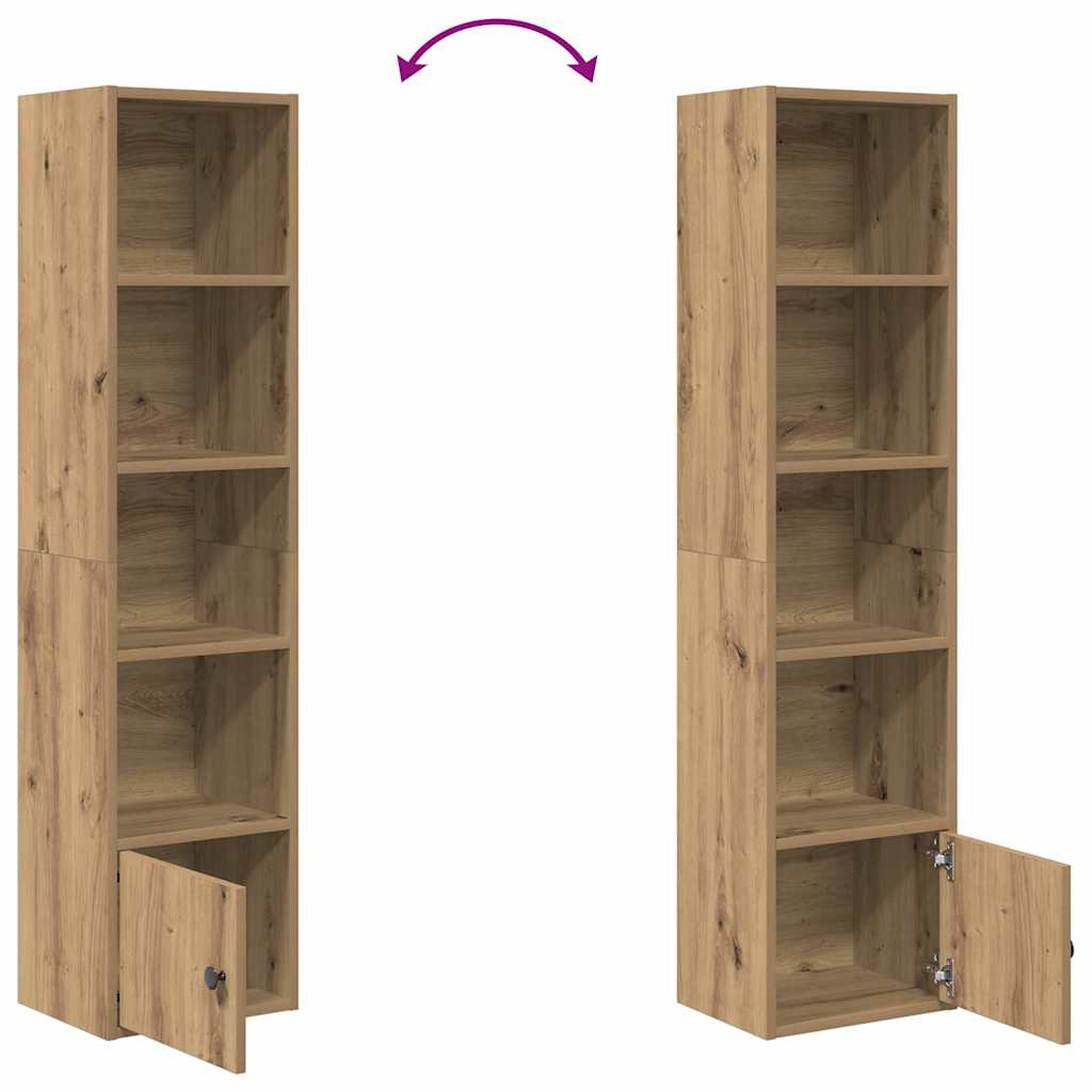 Libreria Rovere Artigianale 31x24x127 cm in Legno Multistrato | homemem39
