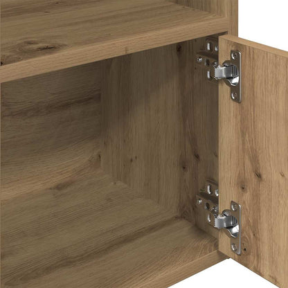 Libreria Rovere Artigianale 31x24x127 cm in Legno Multistrato | homemem39
