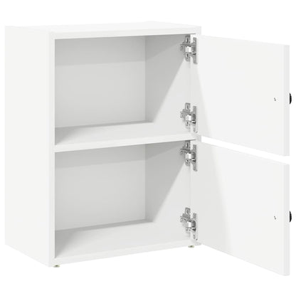Libreria Bianca 40x24x52 cm in Legno Multistrato | homemem39