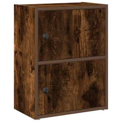 Libreria Rovere Fumo 40x24x52 cm in Legno Multistrato | homemem39