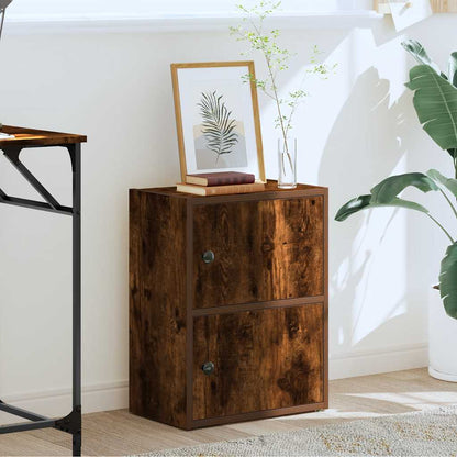 Libreria Rovere Fumo 40x24x52 cm in Legno Multistrato | homemem39