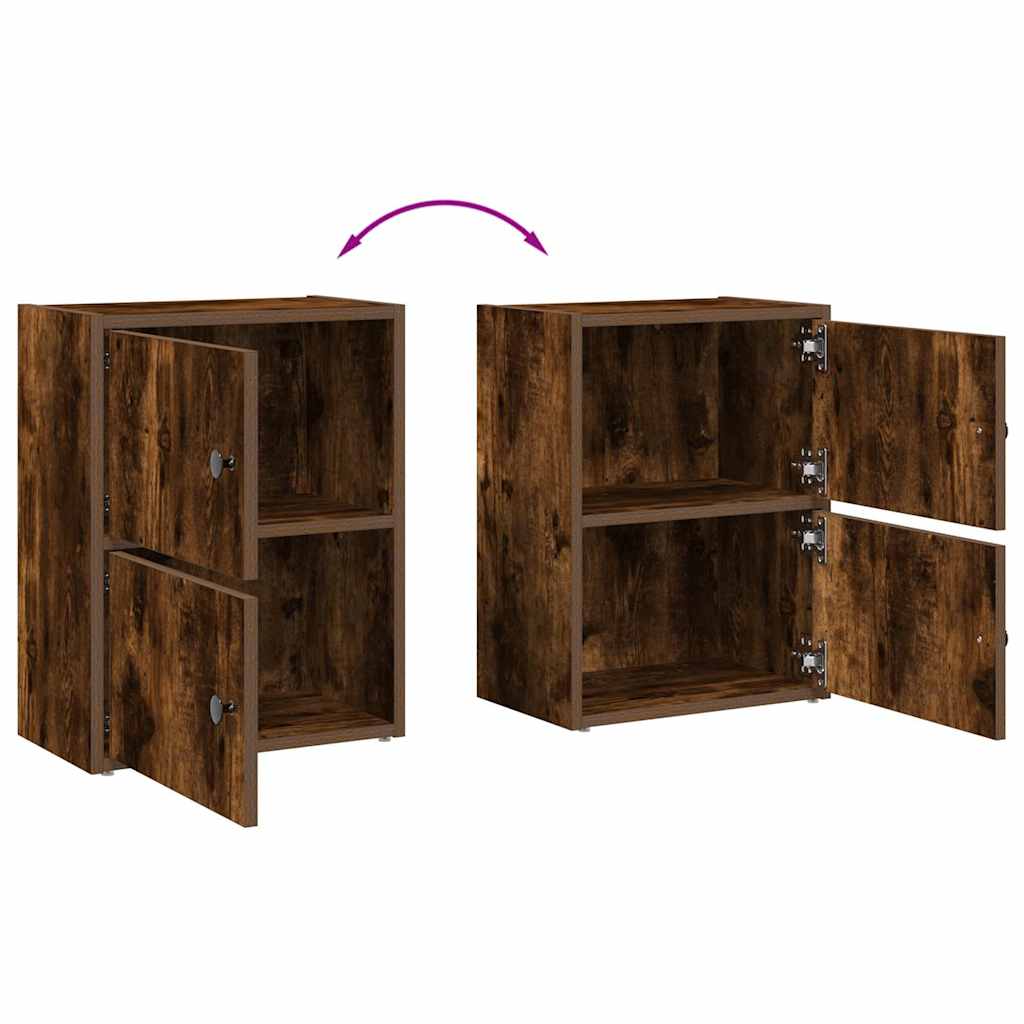 Libreria Rovere Fumo 40x24x52 cm in Legno Multistrato | homemem39