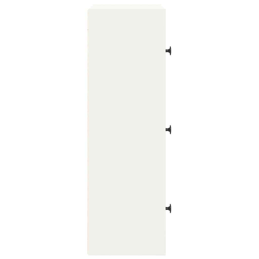Libreria Bianca 40x24x77 cm in Legno Multistrato | homemem39