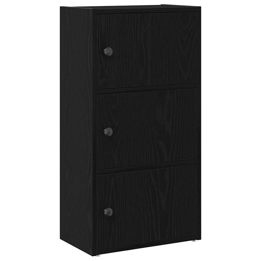 Libreria Rovere Nero 40x24x77 cm in Legno Multistrato | homemem39