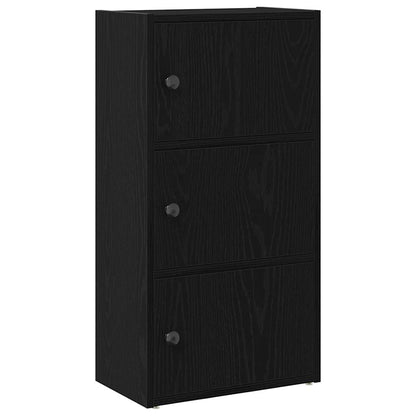 Libreria Rovere Nero 40x24x77 cm in Legno Multistrato | homemem39