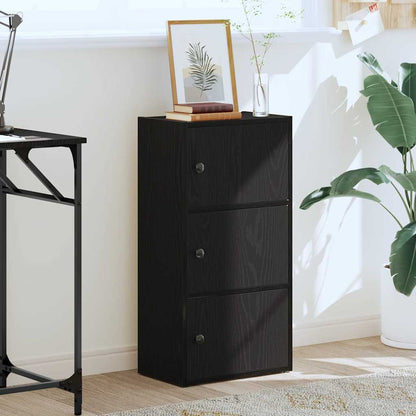 Libreria Rovere Nero 40x24x77 cm in Legno Multistrato | homemem39