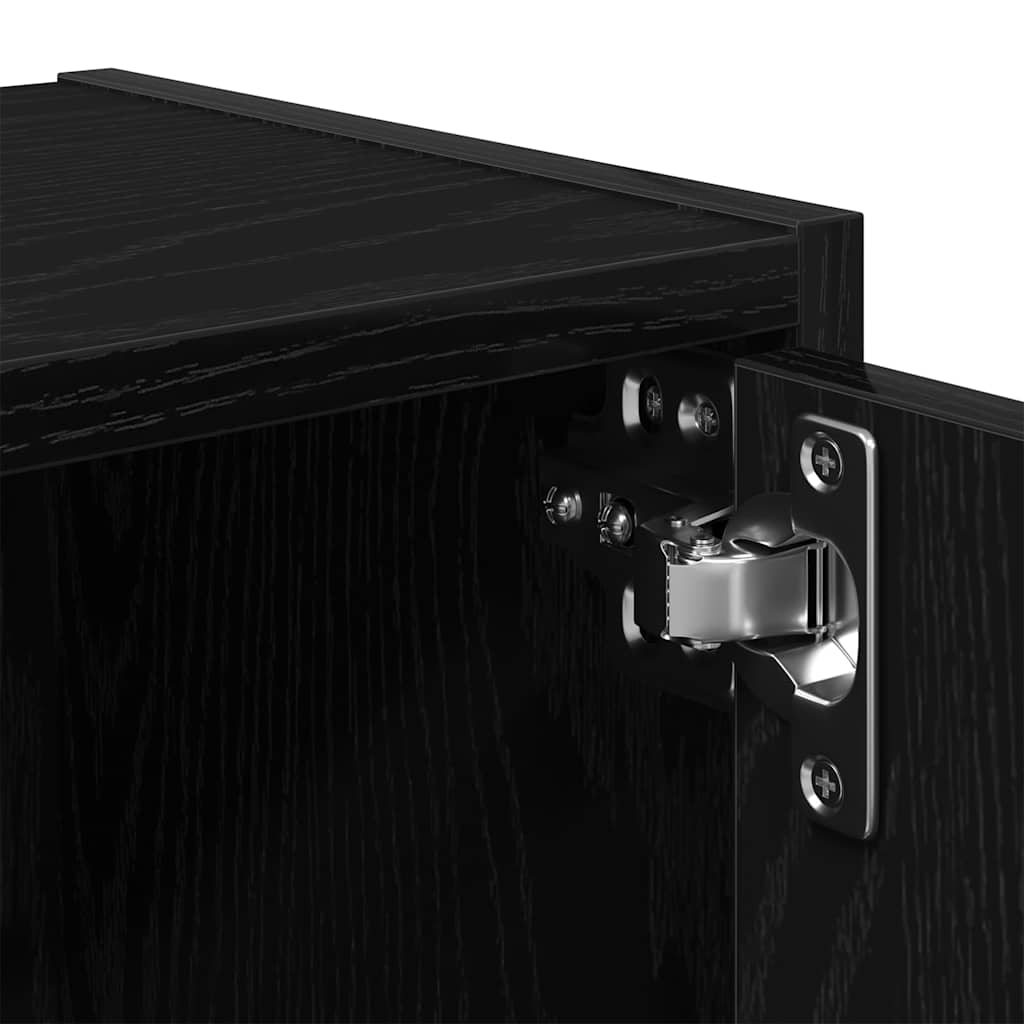 Libreria Rovere Nero 40x24x77 cm in Legno Multistrato | homemem39