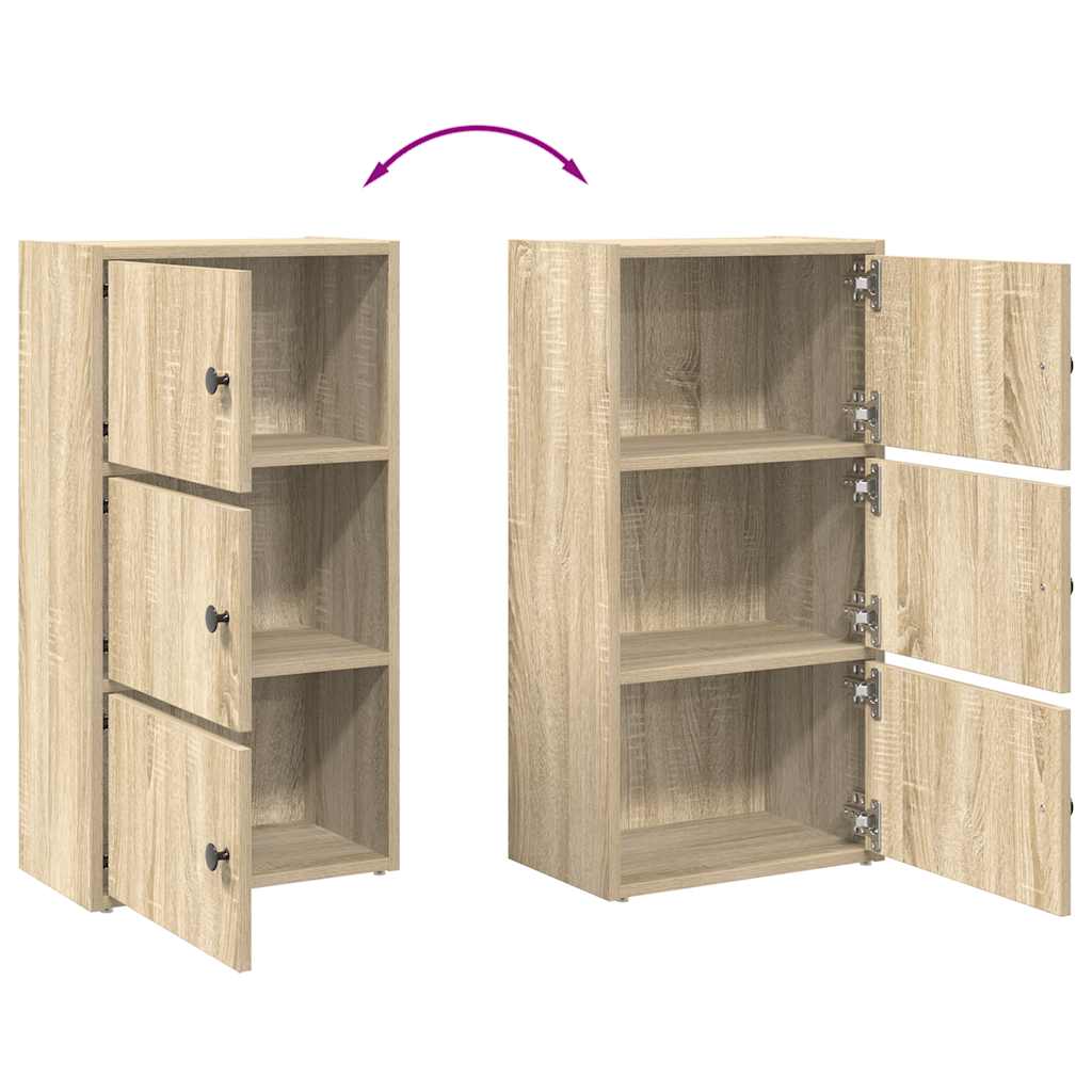 Libreria Rovere Sonoma 40x24x77 cm in Legno Multistrato | homemem39