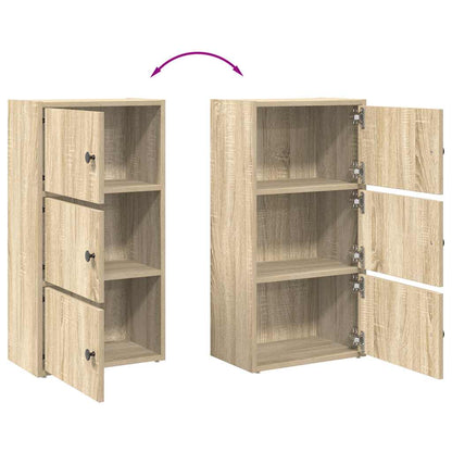 Libreria Rovere Sonoma 40x24x77 cm in Legno Multistrato | homemem39