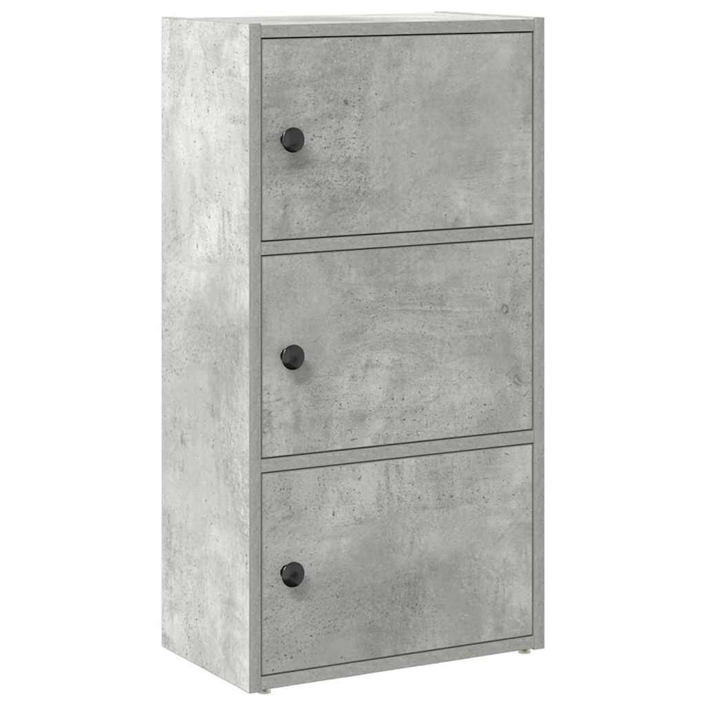 Libreria Grigio Cemento 40x24x77 cm in Legno Multistrato | homemem39