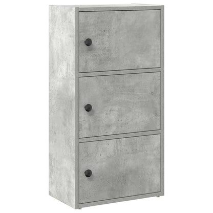 Libreria Grigio Cemento 40x24x77 cm in Legno Multistrato | homemem39