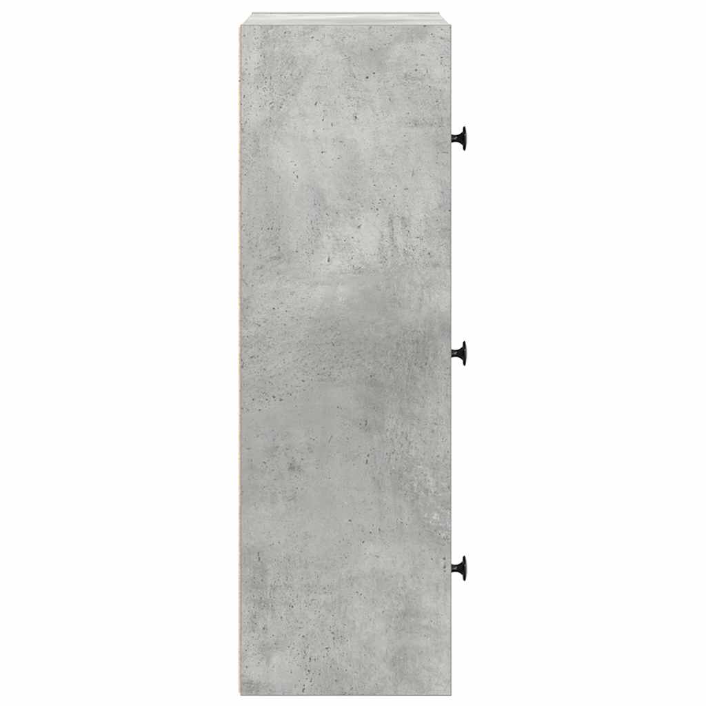Libreria Grigio Cemento 40x24x77 cm in Legno Multistrato | homemem39
