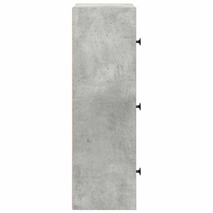 Libreria Grigio Cemento 40x24x77 cm in Legno Multistrato | homemem39