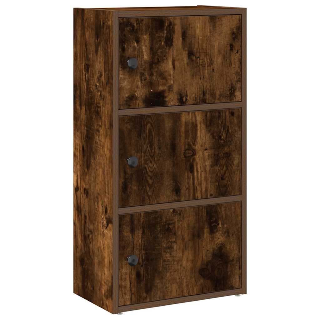 Libreria Rovere Fumo 40x24x77 cm in Legno Multistrato | homemem39